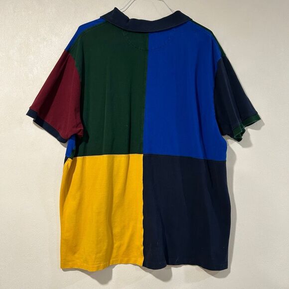 Polo Ralph Lauren 3XB Colorblock Polo Shirt – Big Pony Crest Patch Multi Color R - Picture 2 of 7